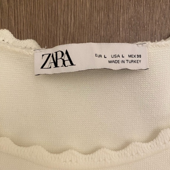 Zara white knit dress - Picture 2 of 2
